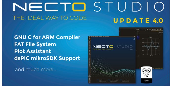 NECTO IDE from MIKROE adds GNU C for ARM supports more MCU cores from ST, TI and NXP