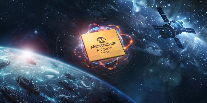 Press release of Microchip Technology about how RTG4™ FPGAs with lead-free flip-chip bumps achieve the highest space qualification